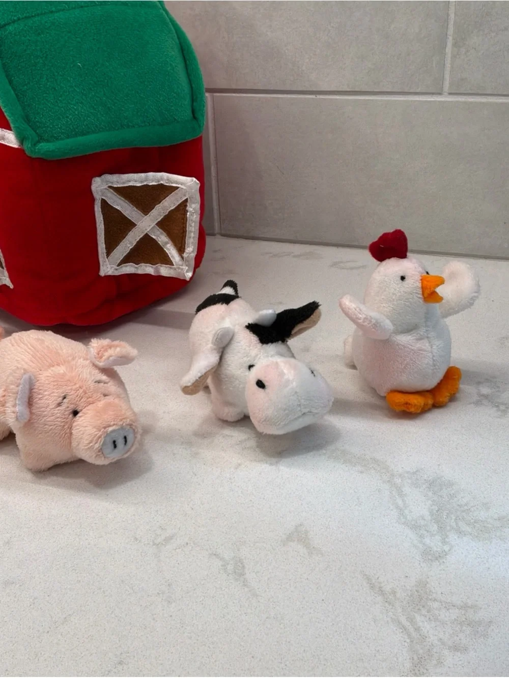Baby Ganz Learn and Grow Happy Hill Farm 4 Piece Set Plush Used Cute